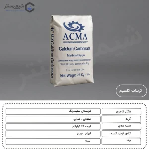 مشخصات و خواص فیزیکی و شیمیایی