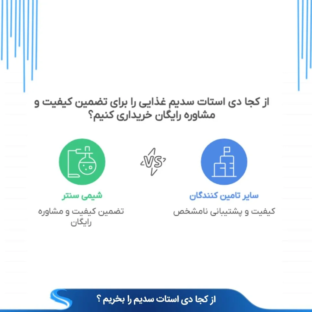 دی استات سدیم را از کجا تهیه کنیم؟