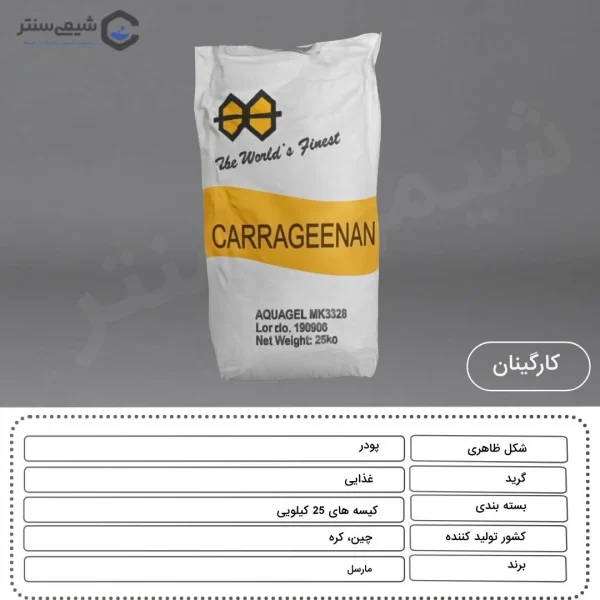 مشخصات محصول کارگینان