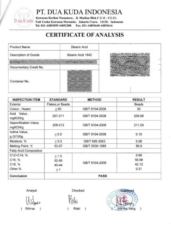 خرید اسید استئاریک