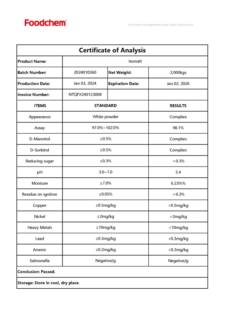 آنالیز ایزومالت