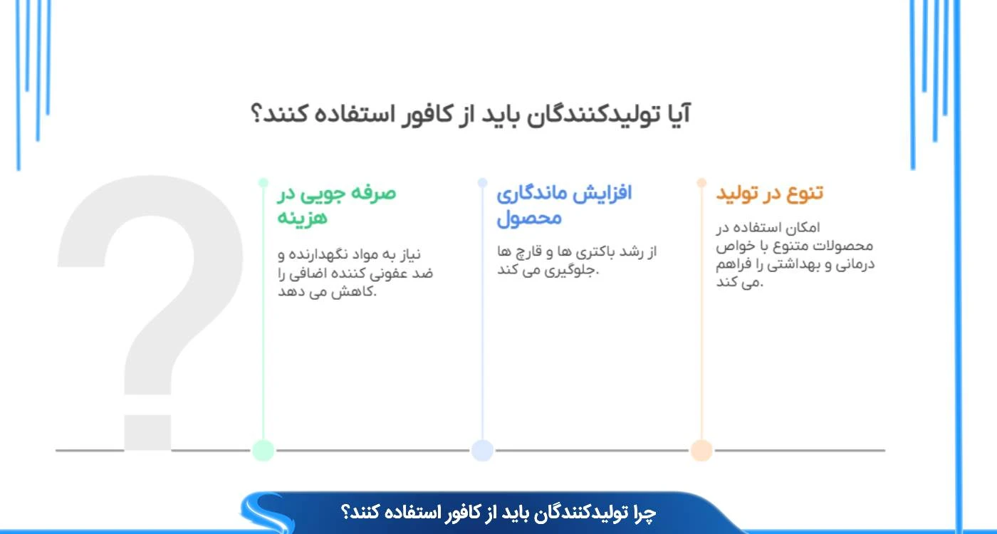 چرا تولیدکنندگان باید از کافور استفاده کنند؟