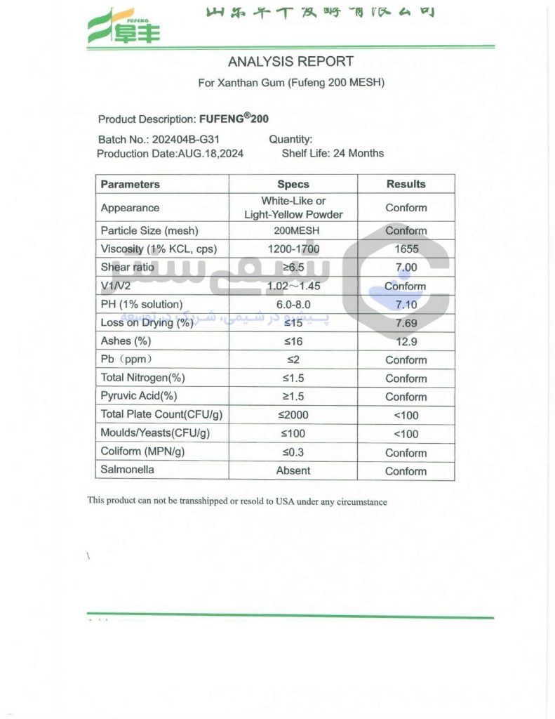 آنالیز زانتان گام