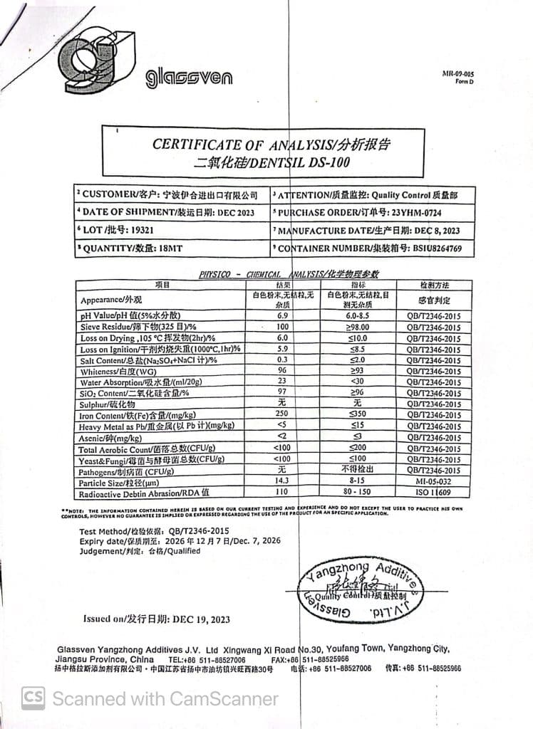 آنالیز سیلیکا ساینده