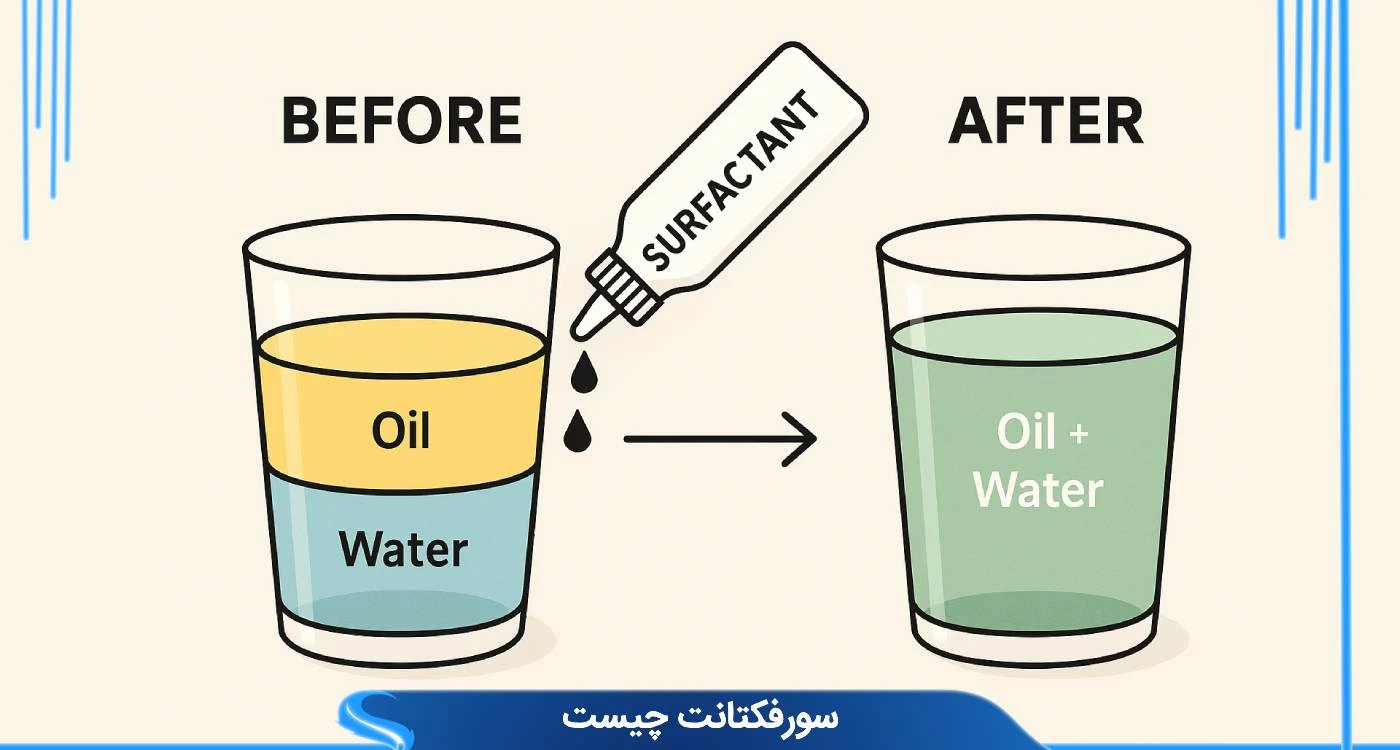 سورفکتانت چیست و چه نقشی در پایداری، کف و امولسیون دارد؟