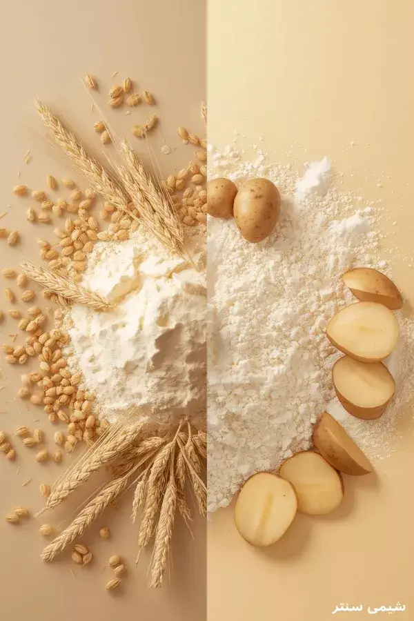 نشاسته گندم و سیب‌زمینی