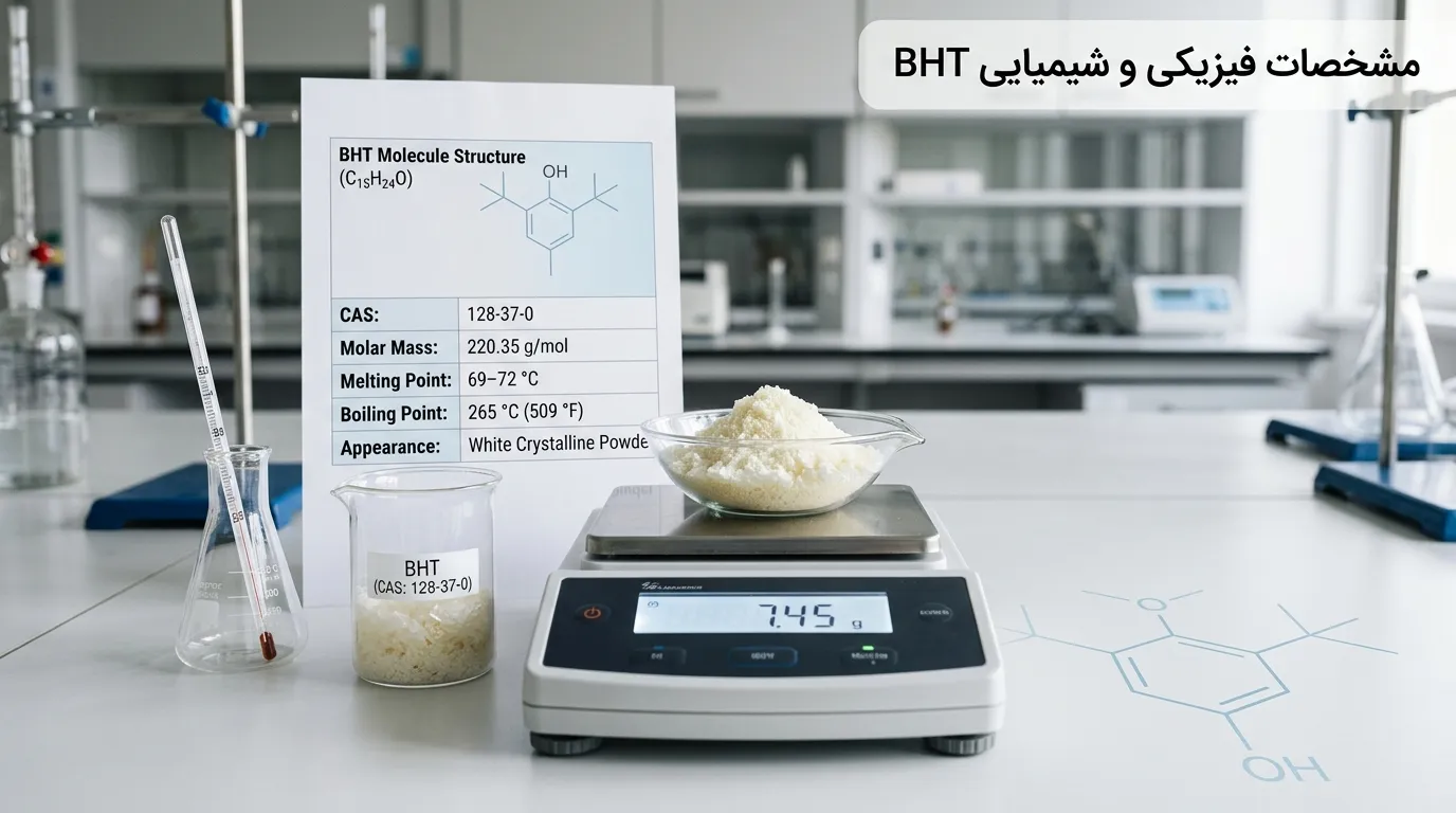 هیدروکسی بوتیل تولوئن BHT چیست و چرا در صنایع مختلف استفاده می‌شود؟