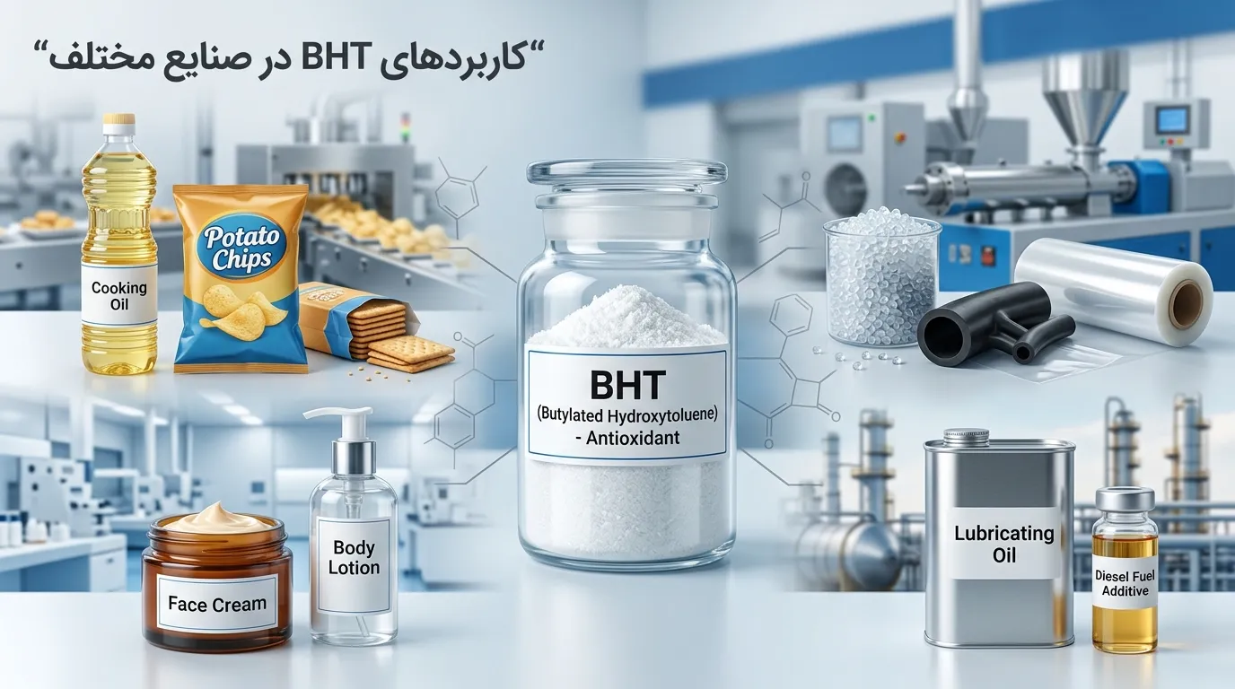 بوتیل هیدروکسی تولوئن چیست؟ کاربردها، خواص و نکات ایمنی BHT