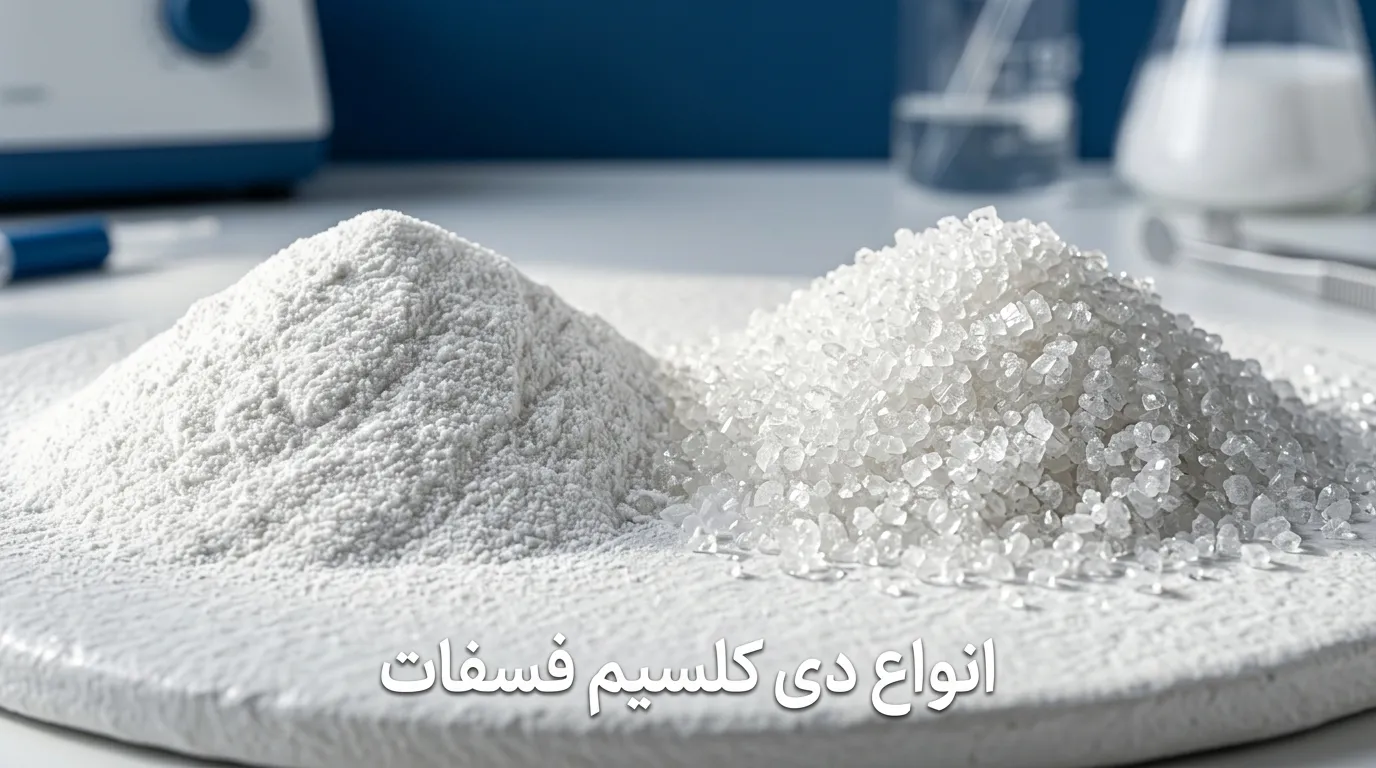 دی کلسیم فسفات (DCP) چیست؟ انواع، ویژگی ها و کاربرد آن در صنایع مختلف دی کلسیم فسفات | معرفی کامل، کاربردها و و تفاوت با MCP