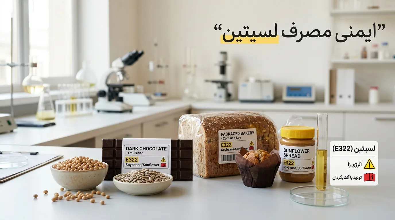 امولسیفایر لسیتین چیست؟ بررسی انواع، کاربردهای غذایی، دارویی و ساختار فسفولیپیدی