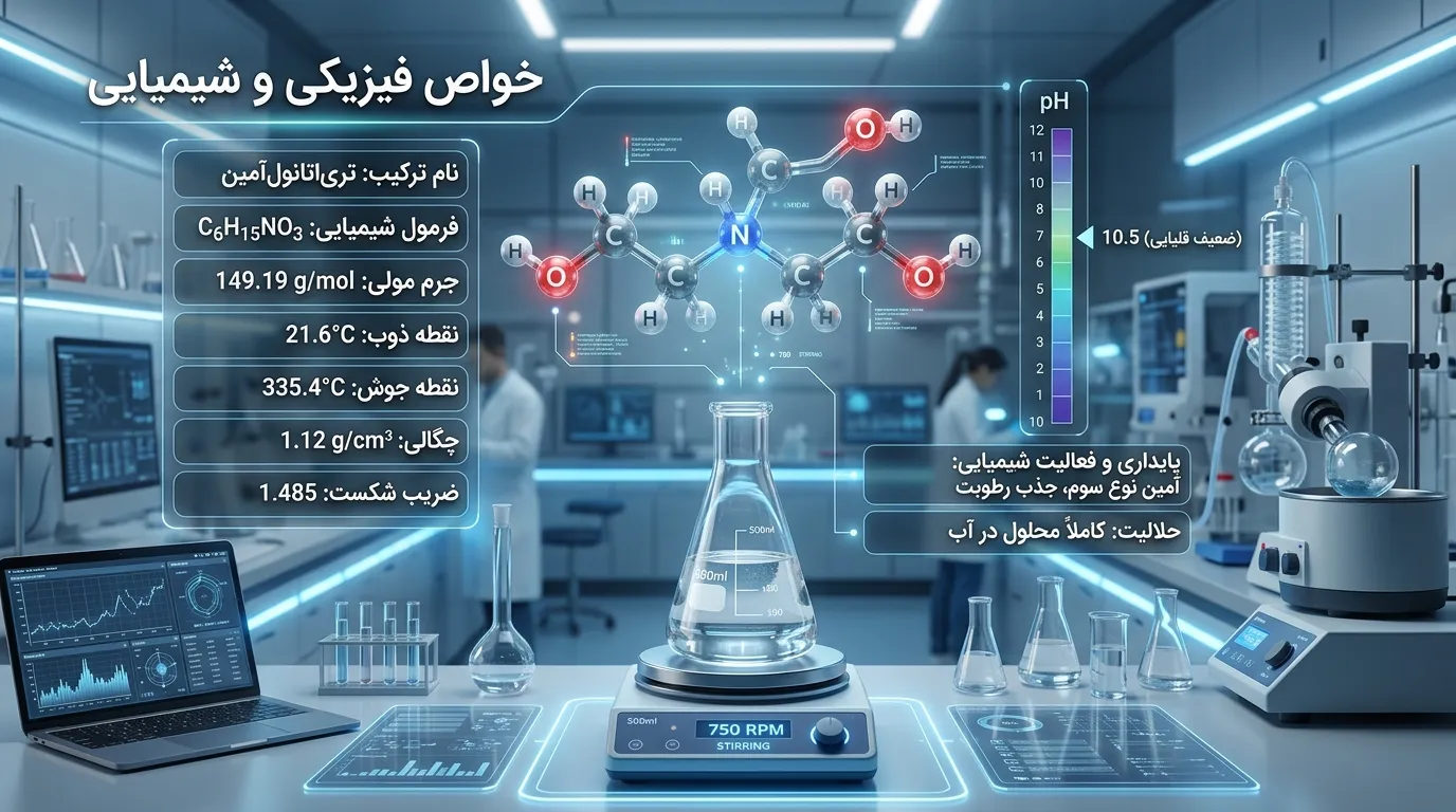 آشنایی کامل با تری اتانول آمین؛ معرفی MSDS، کاربردها و نکات مهم