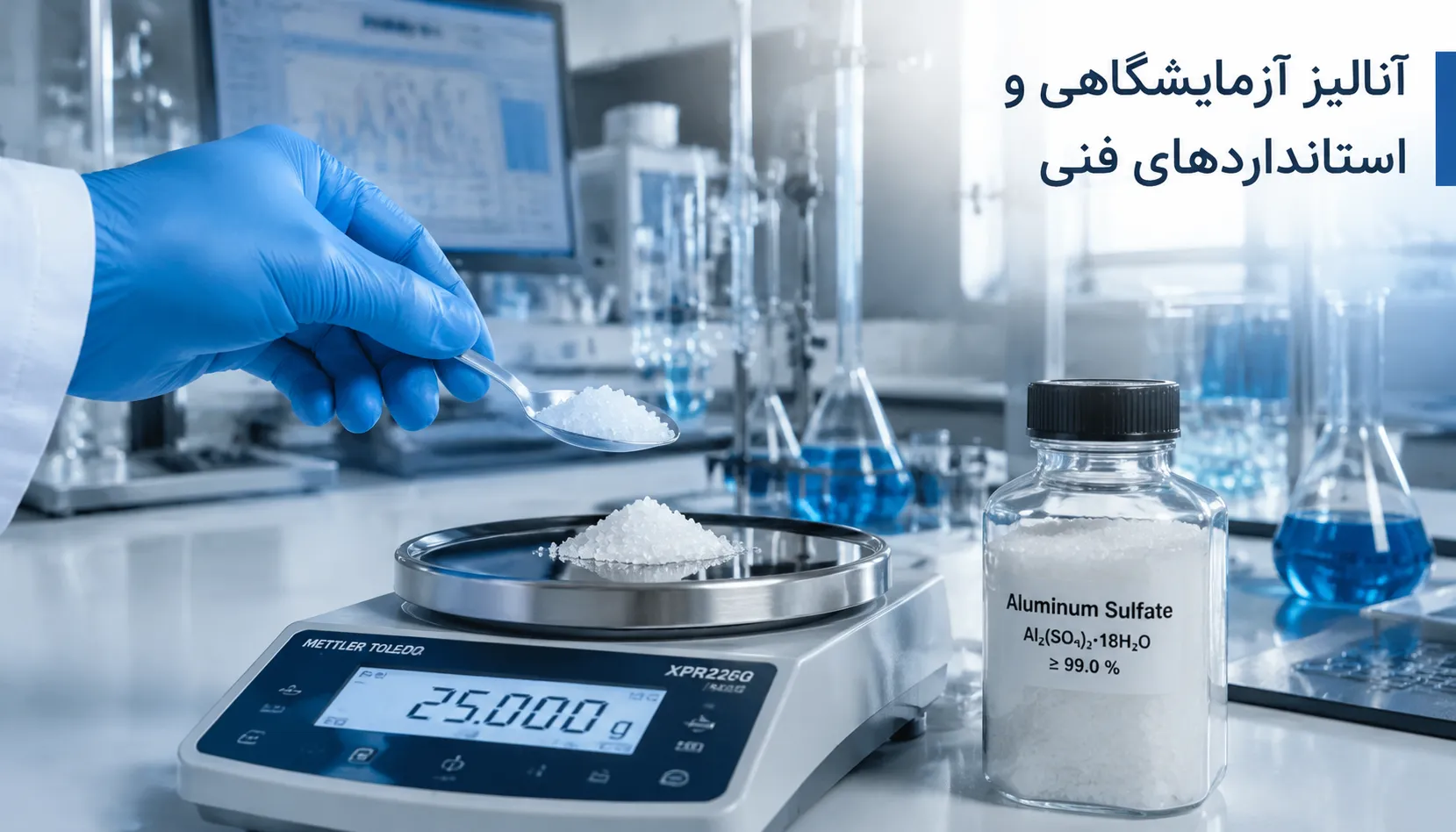 سولفات آلومینیوم چیست؟ بررسی کامل کاربردها، ویژگیها و انواع آن سولفات آلومینیوم چیست؟ کاربردها، خواص و نکات ایمنی