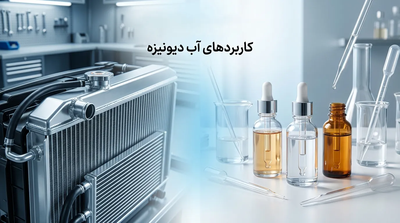 آب دیونیزه چیست؟ چه تفاوتی با آب مقطر دارد و در چه کاربردهایی استفاده میشود؟ آب دیونیزه چیست؟ تفاوت با آب مقطر و کاربردهای آن