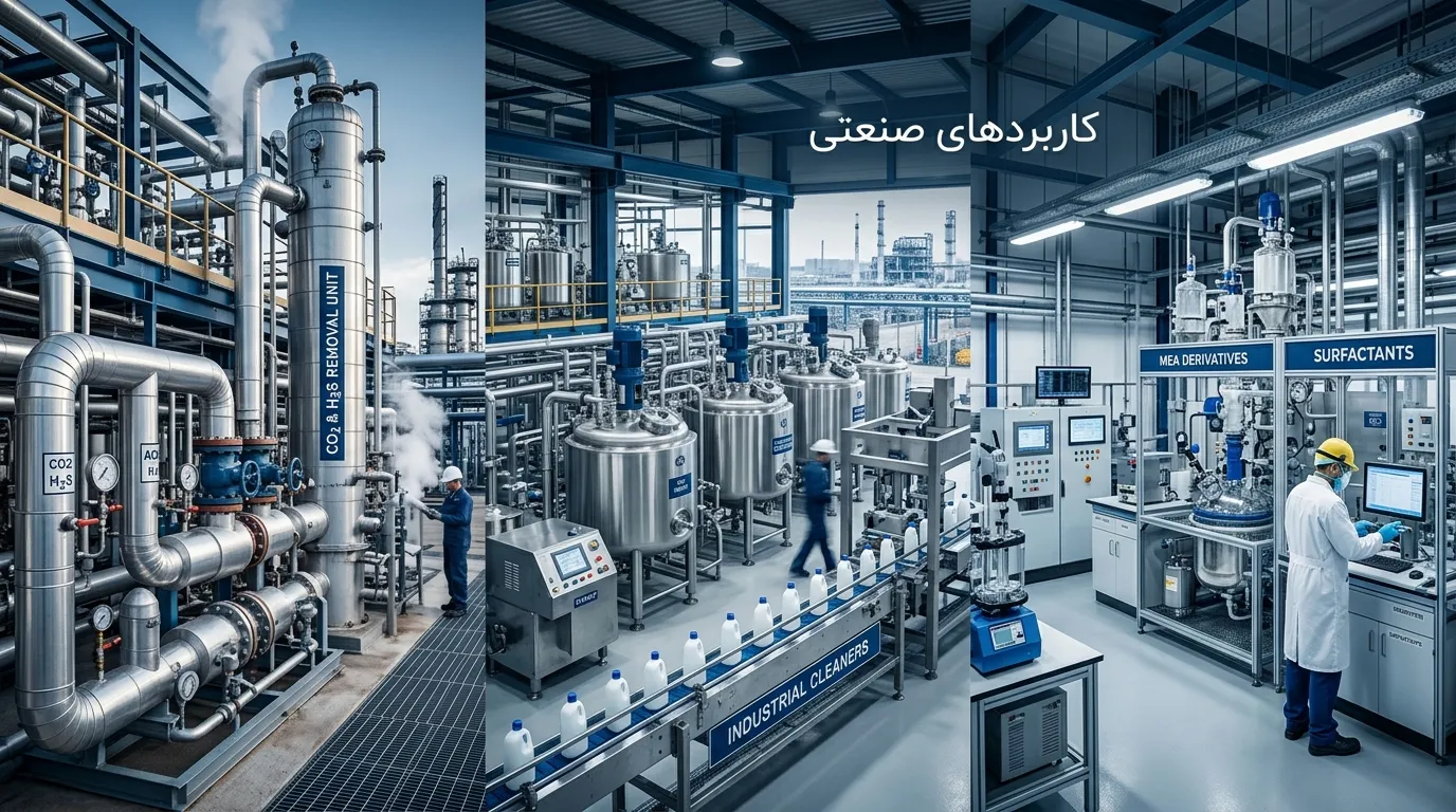 مونو اتانول آمین(MEA) چیست؟ معرفی ویژگی‌ها و کاربردها تا MSDS و شرایط نگهداری