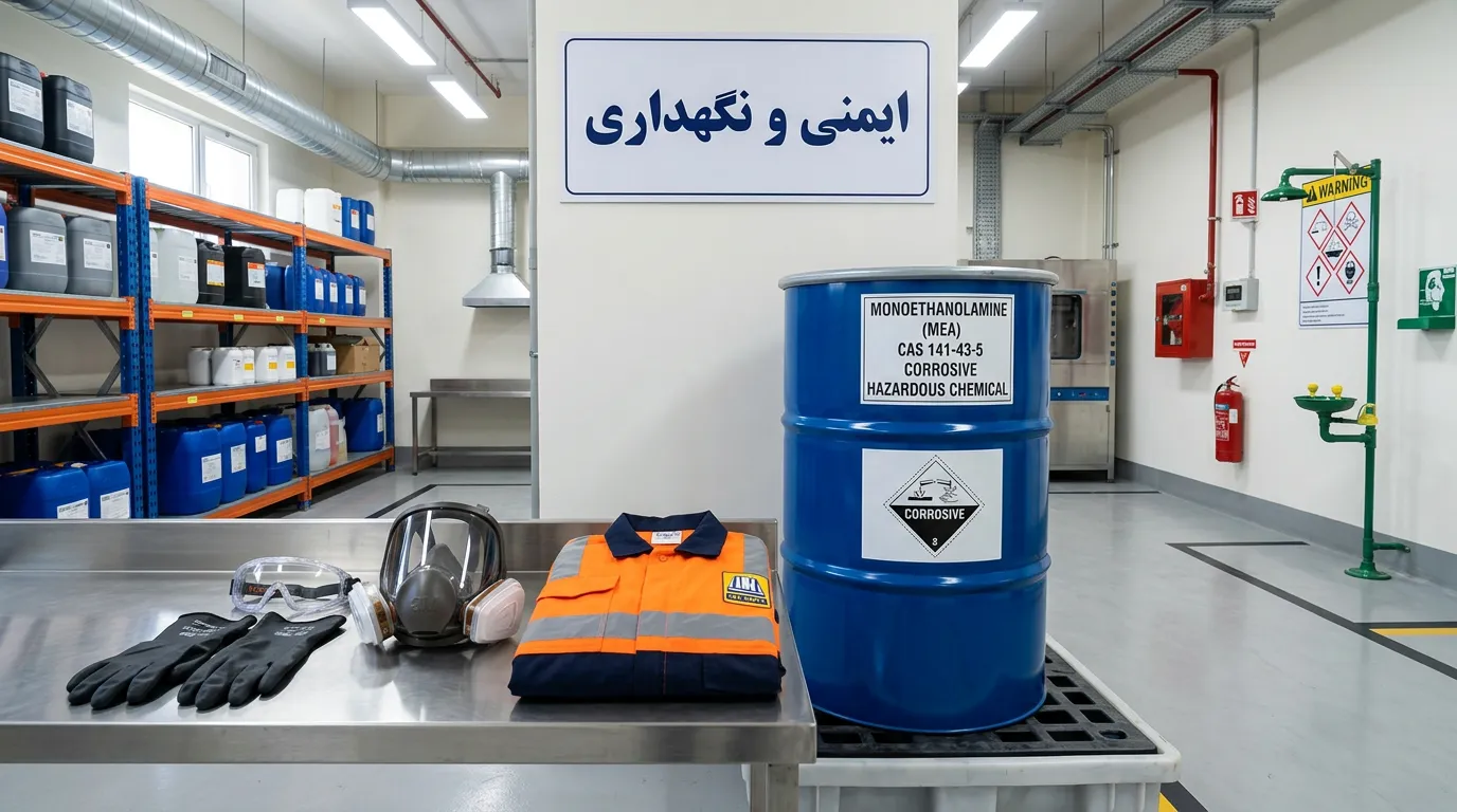 مونو اتانول آمین چیست | کاربردها، فرمول شیمیایی و نکات ایمنی
