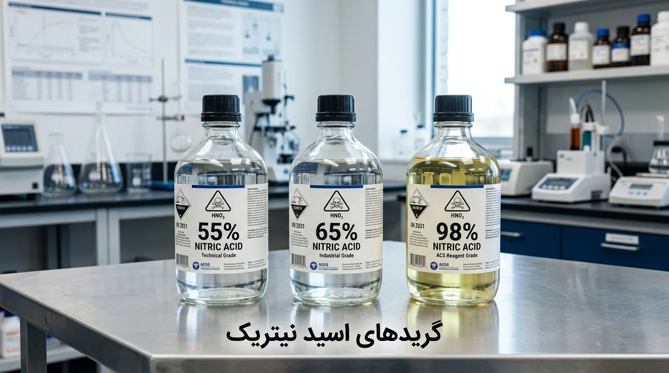 اسید نیتریک چیست؟ کاربردها، انواع گریدها و نکات ایمنی
