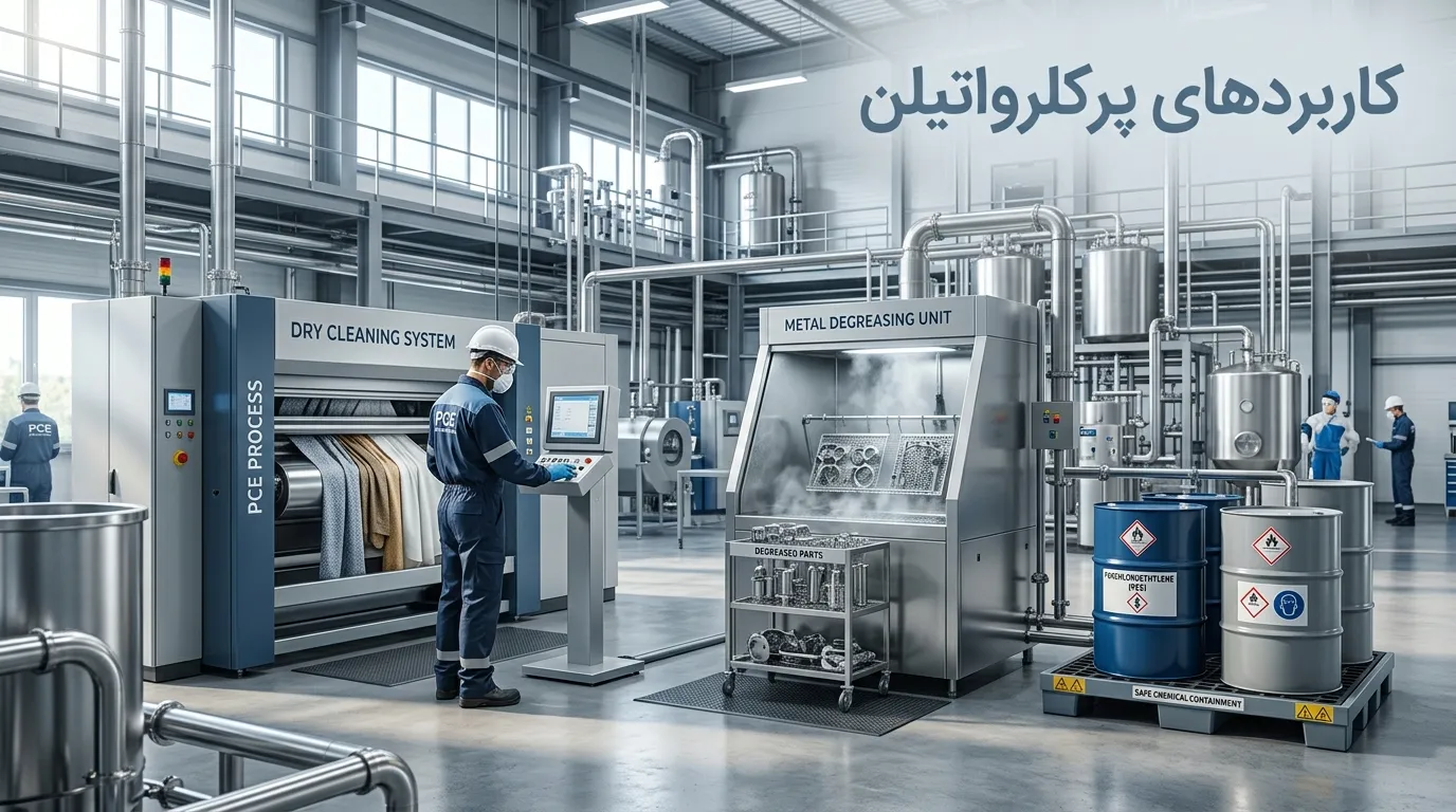 پرکلرواتیلن چیست؟ بررسی کاربرد، خطرات و دانسیته