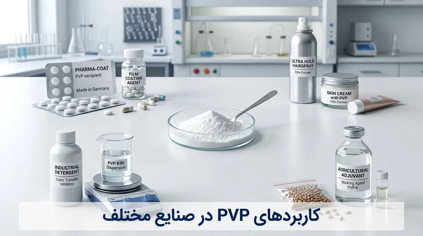 پلی وینیل پیرولیدون چیست و چه کاربردی دارد؟ بررسی کامل PVP در صنعت و داروسازی پلی وینیل پیرولیدون چیست و چه کاربردی دارد؟ انواع و مشخصات