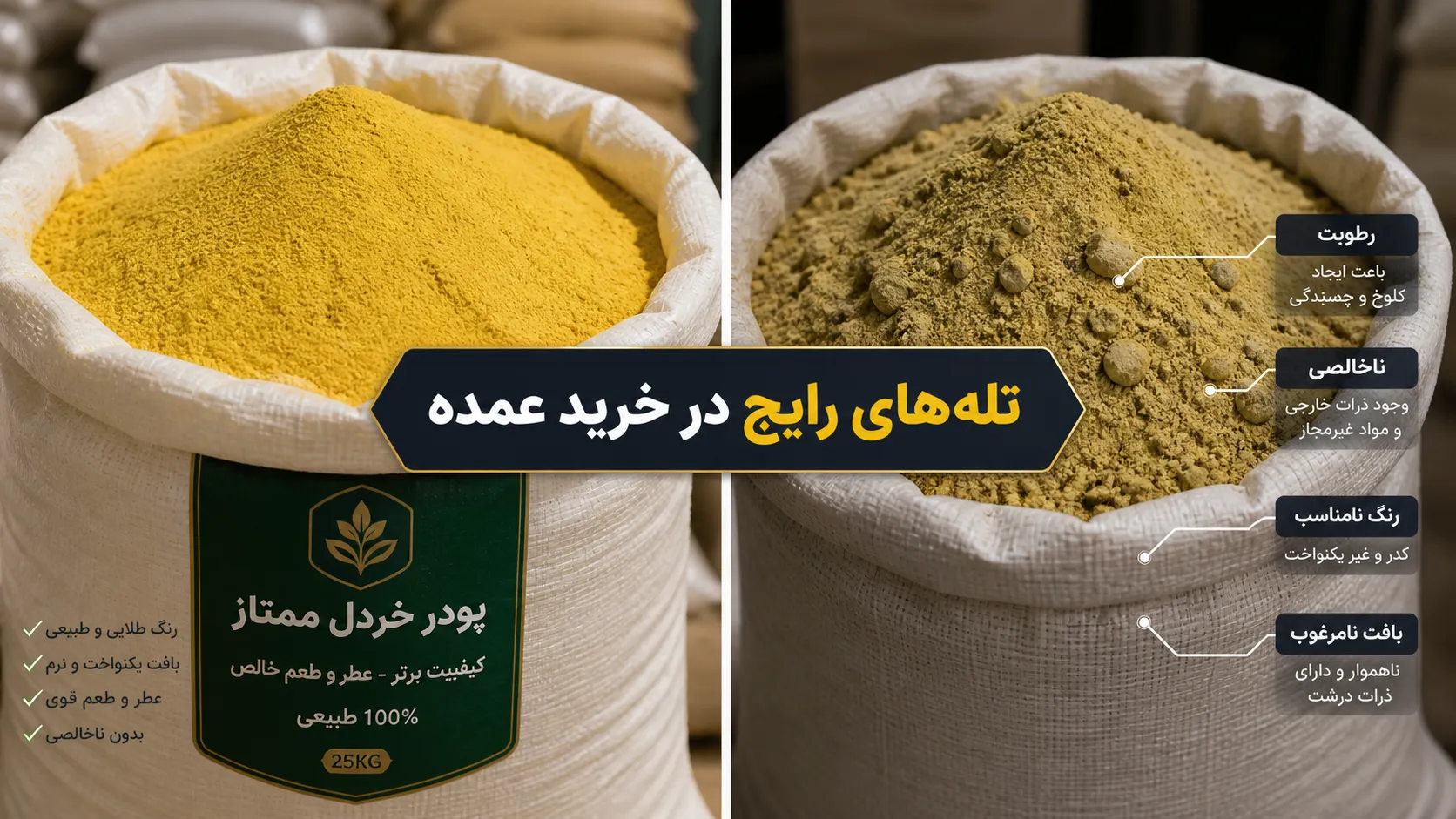 راهنمای خرید پودر خردل عمده تازه و مرغوب؛ نکات مهم تشخیص کیفیت، عطر و تازگی راهنمای خرید پودر خردل عمده تازه و مرغوب؛ نکات مهم تشخیص کیفیت، عطر و تازگی
