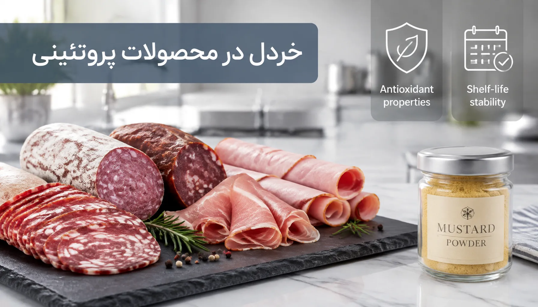 کاربرد پودر خردل در صنایع غذایی؛ از سس تا محصولات پروتئینی