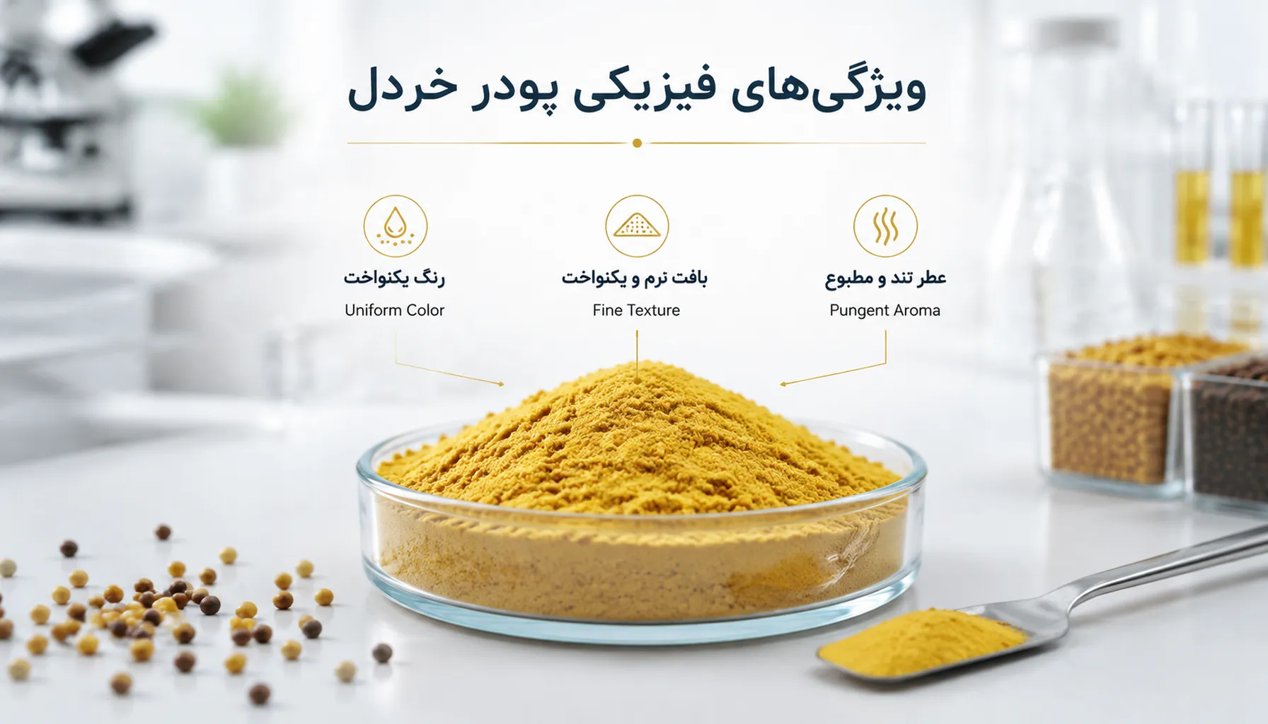 پودر خردل چیست؟ بررسی فنی خواص، کاربردهای صنعتی تا اسرار آشپزی + نکات خرید عمده پودر خردل چیست؟ | خواص ، کاربردهای صنایع غذایی و آشپزی