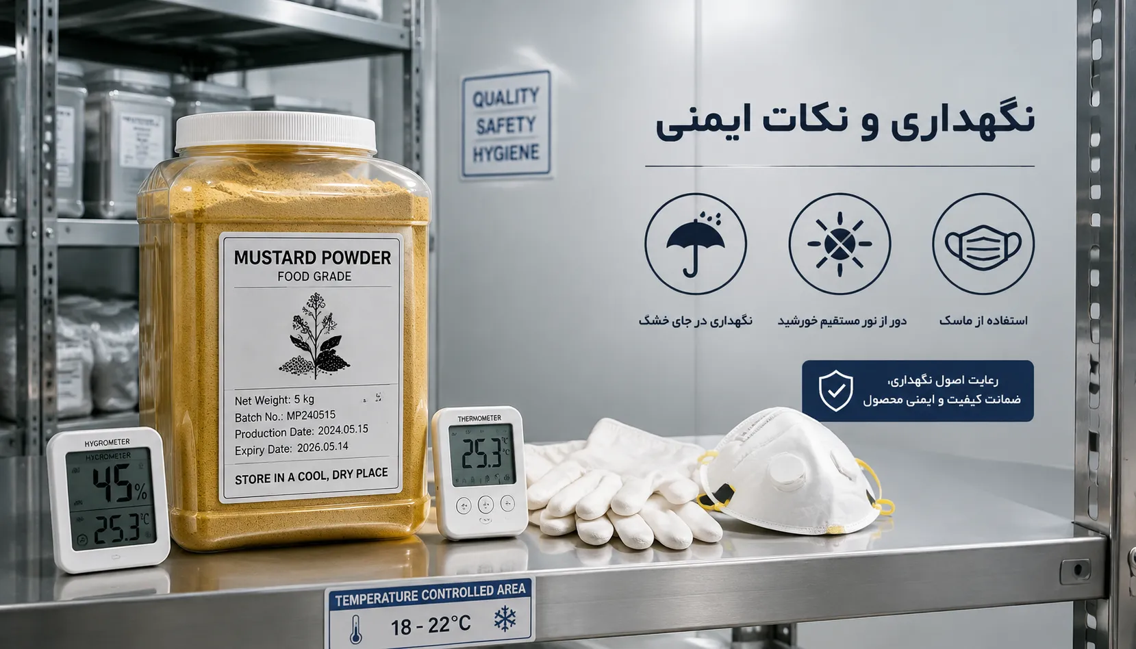 پودر خردل چیست؟ بررسی فنی خواص، کاربردهای صنعتی تا اسرار آشپزی + نکات خرید عمده پودر خردل چیست؟ بررسی فنی خواص، کاربردهای صنعتی تا اسرار آشپزی + نکات خرید عمده