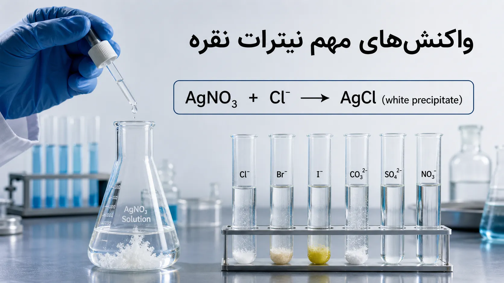 نیترات نقره چیست؟ خواص، کاربردها و نکات ایمنی