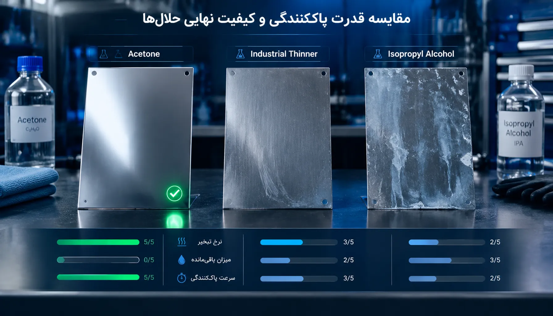 بررسی کاربرد استون در صنایع رنگ، رزین و چاپ + راهنمای فنی