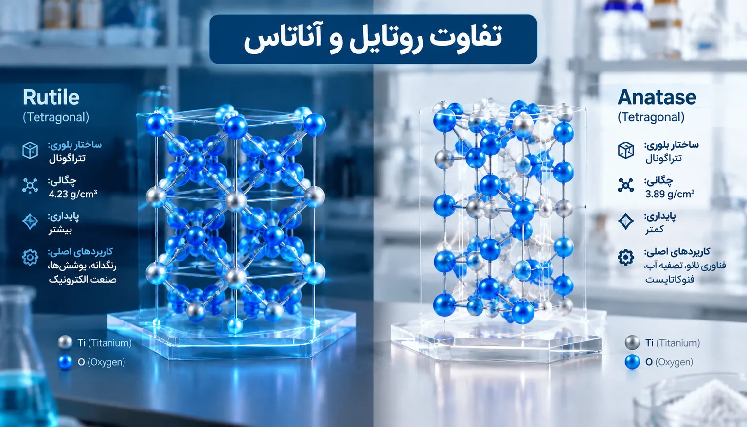 راهنمای تخصصی خرید تیتانیوم دی اکسید؛ مقایسه گریدهای روتایل و آناتاس، برندها و استانداردهای کیفی راهنمای خرید تیتانیوم دی اکسید: نکات فنی و بررسی کیفیت