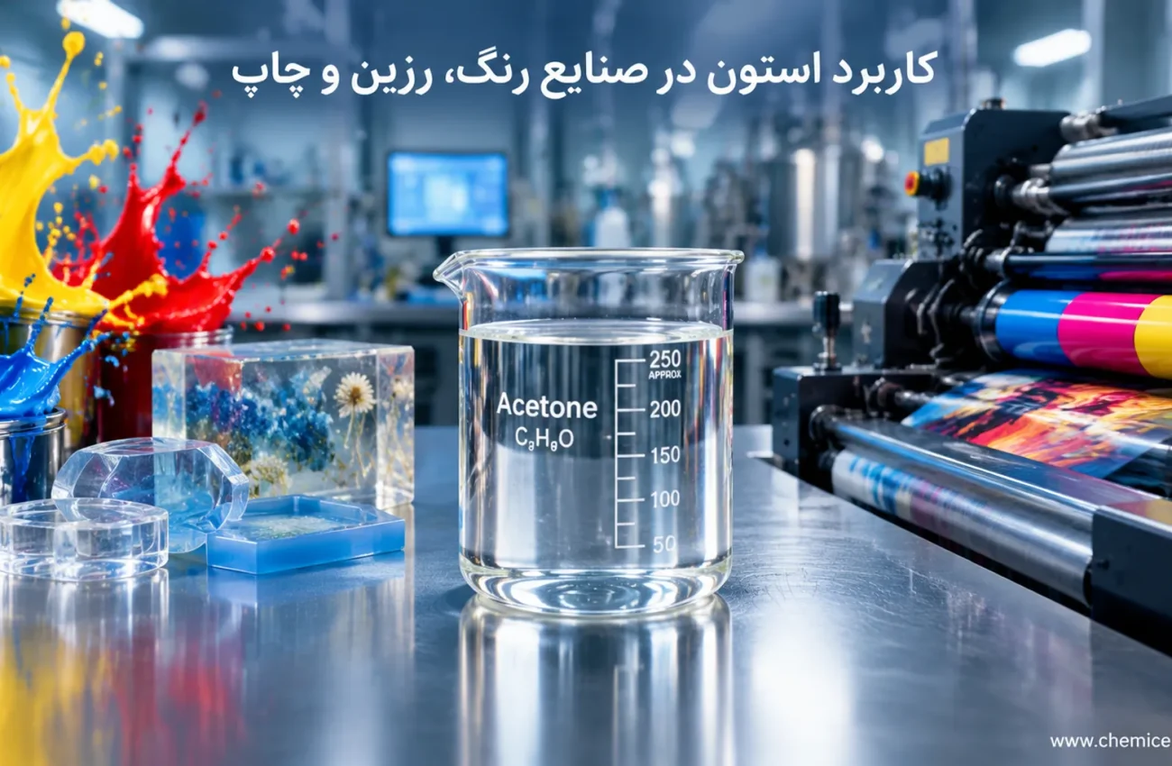 بررسی کاربرد استون در صنایع رنگ، رزین و چاپ + راهنمای فنی