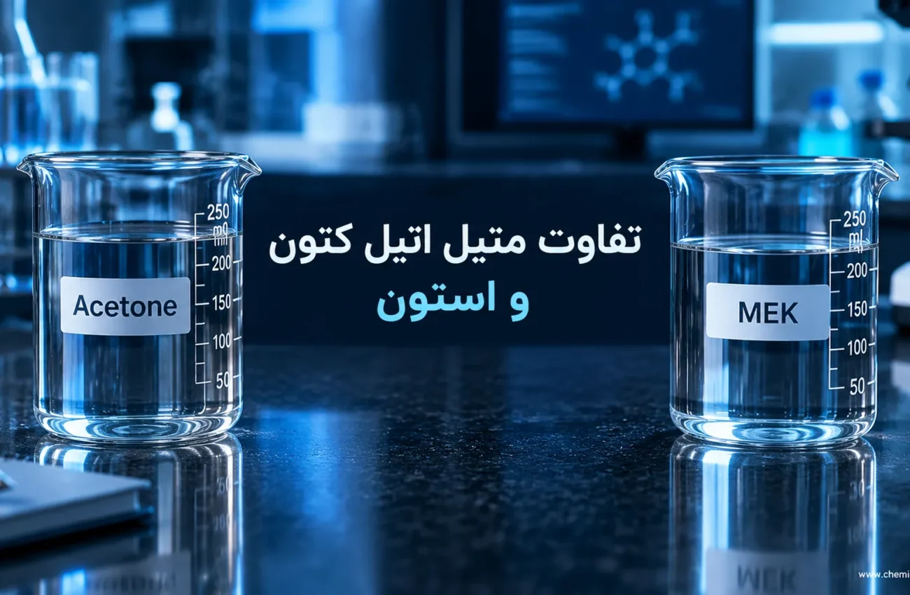 تفاوت متیل اتیل کتون و استون؛ کدام حلال مناسب‌تر است؟