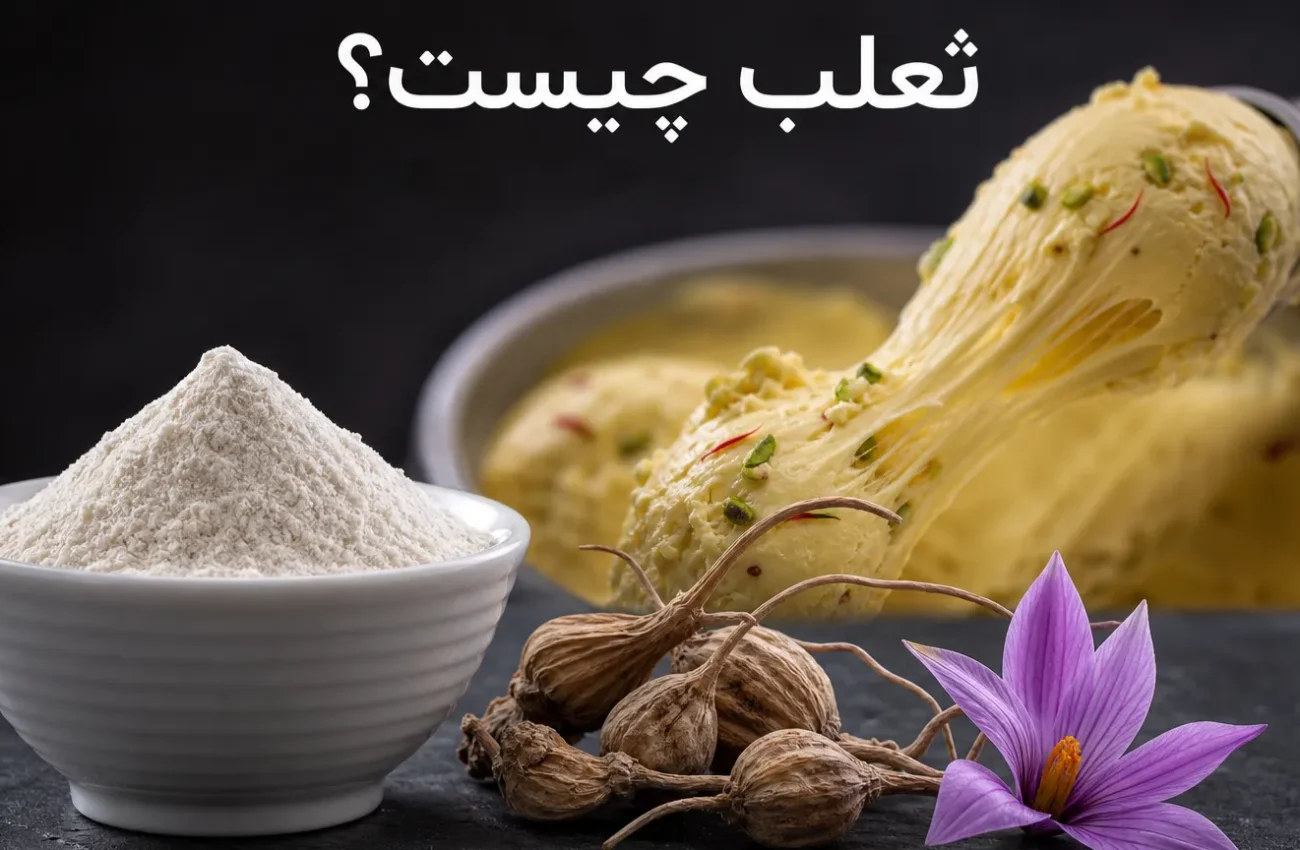 پودر ثعلب چیست؟ کاربردها، عوارض و نحوه مصرف آن در بستنی‌سازی