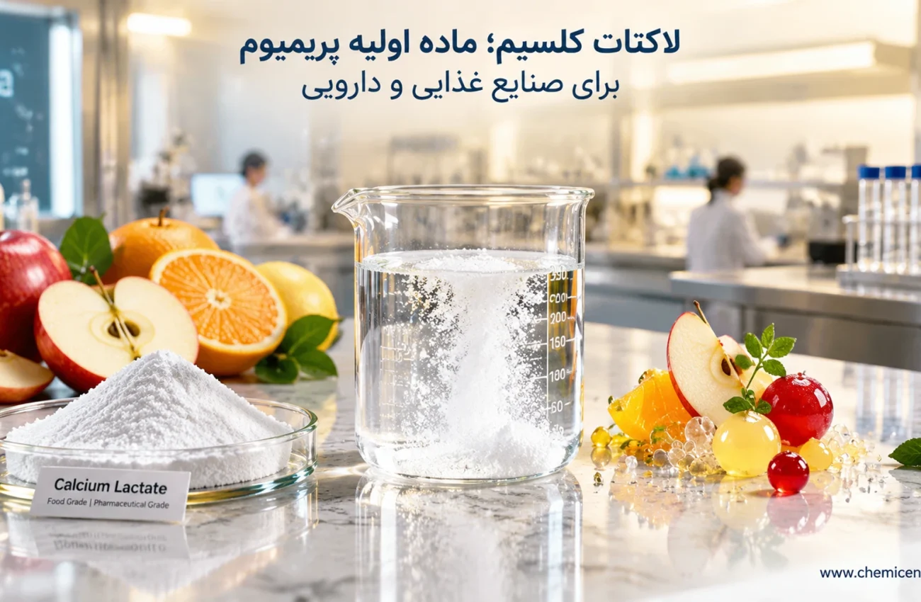 لاکتات کلسیم چیست؟ راهنمای جامع کاربرد، گریدها و خرید