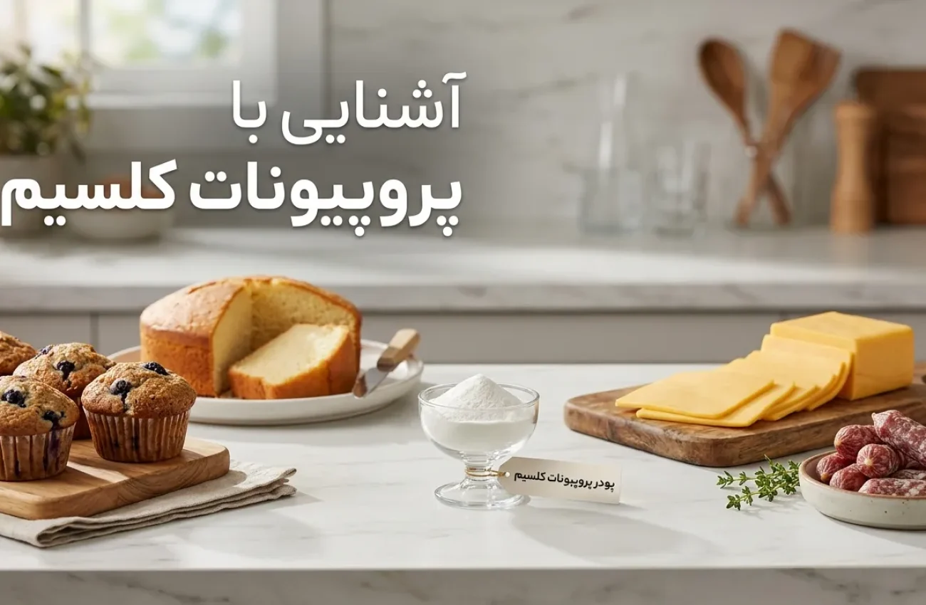پروپیونات کلسیم چیست؟ کاربردها، ایمنی و تفاوت با نوع سدیمی