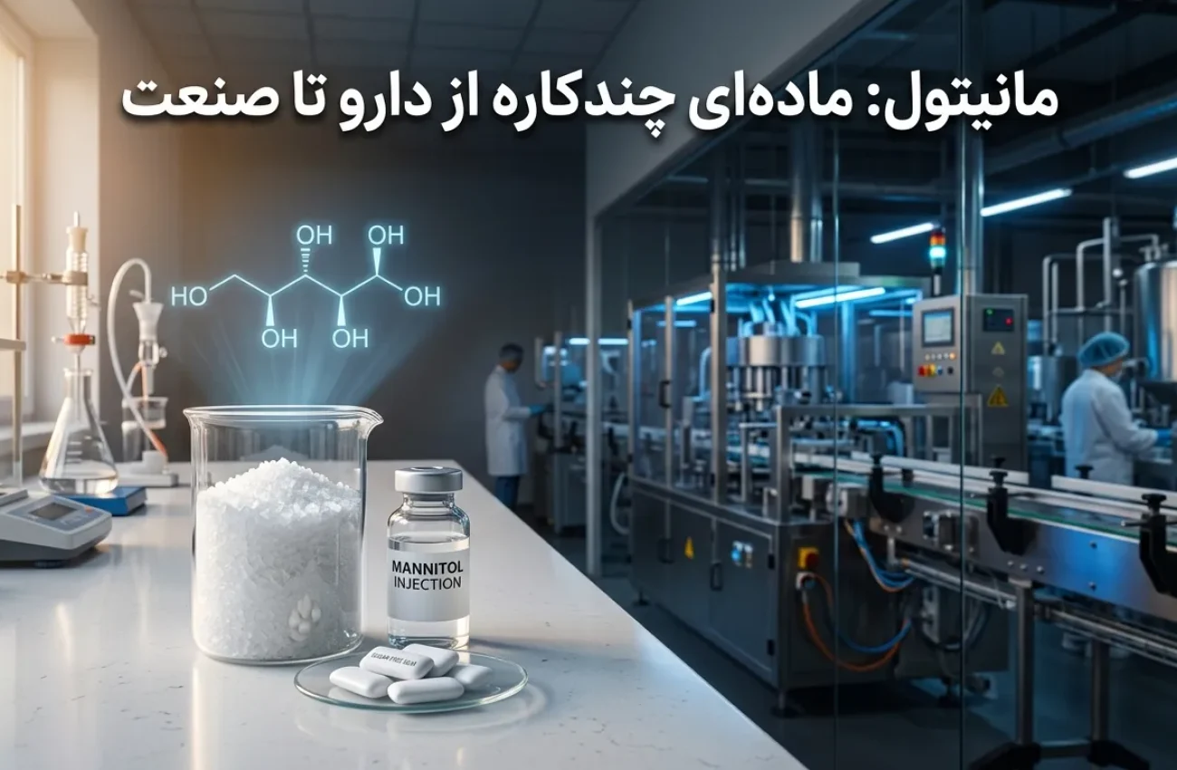 مانیتول چیست؟ بررسی کاربردها و نقش کلیدی آن در صنایع مختلف