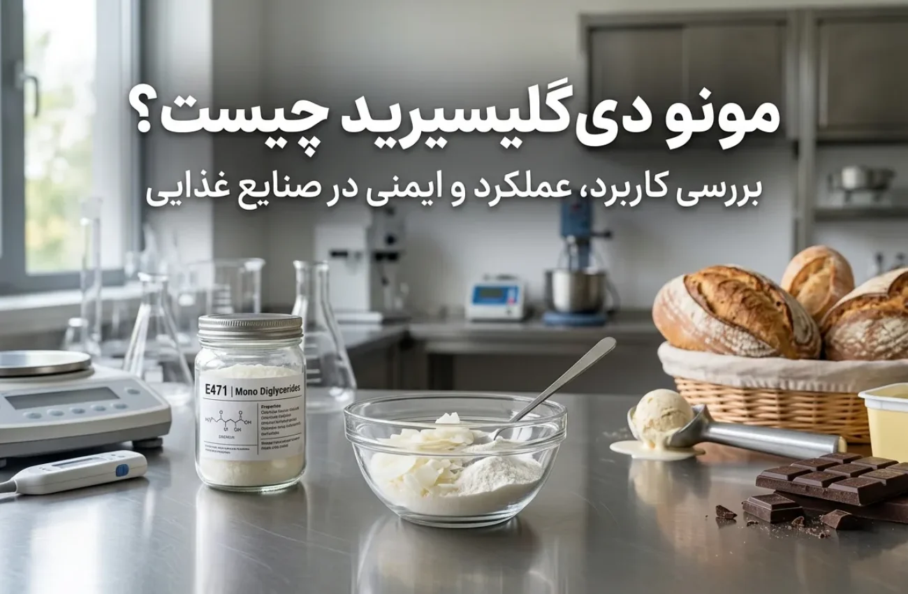 مونو دی گلیسیرید چیست؟ کاربرد در نان، بستنی و صنایع غذایی